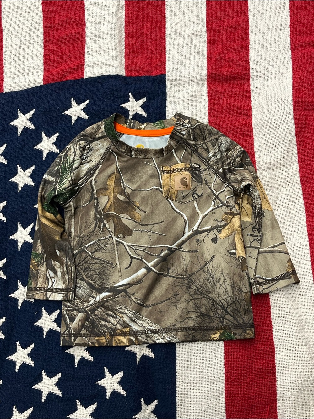 Carhartt Kids Realtree Camo Long-Sleeve Shirt - Brown, Green